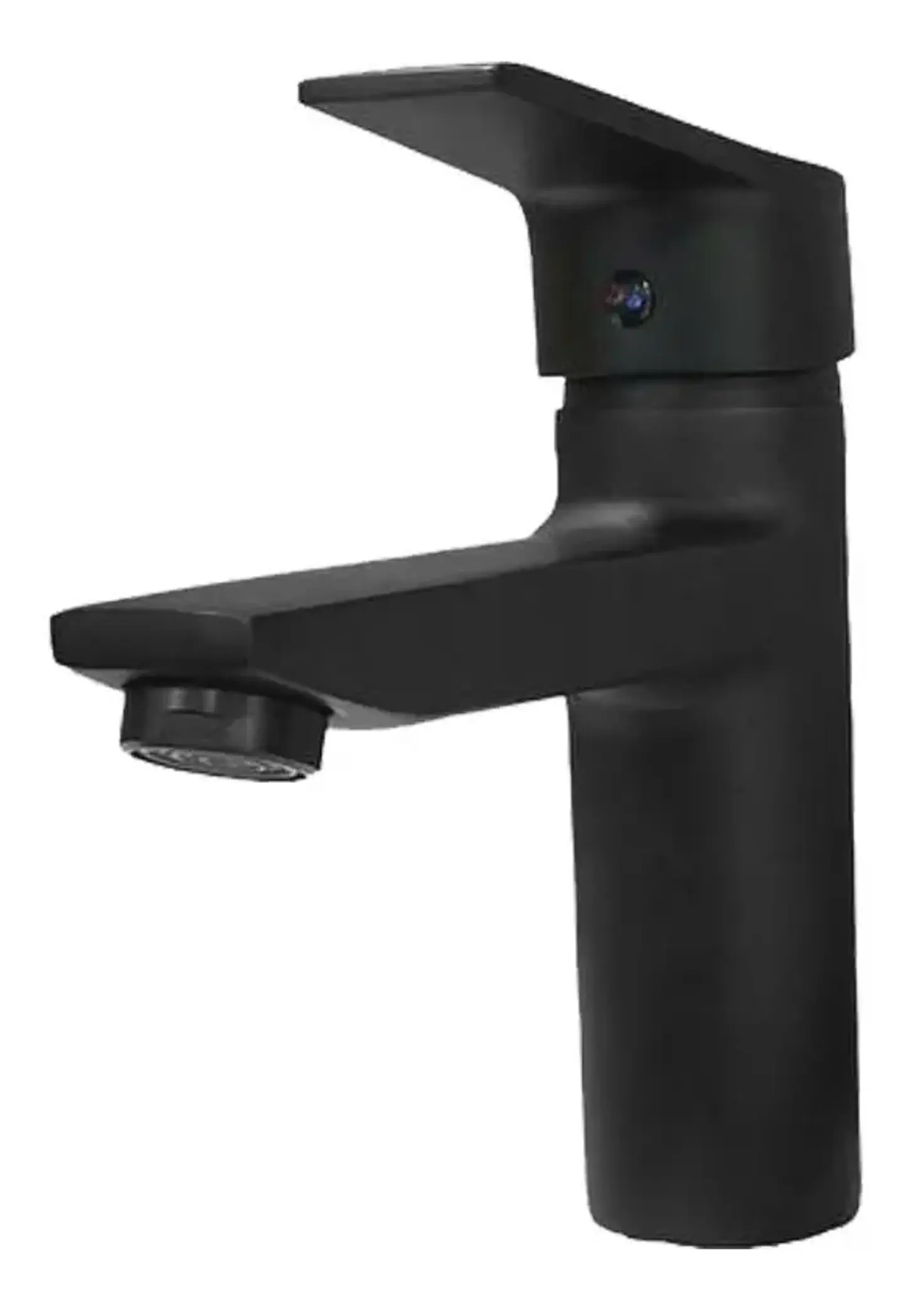 Llave Monomando Lavatorio Notte Acabado Negro Mate 7