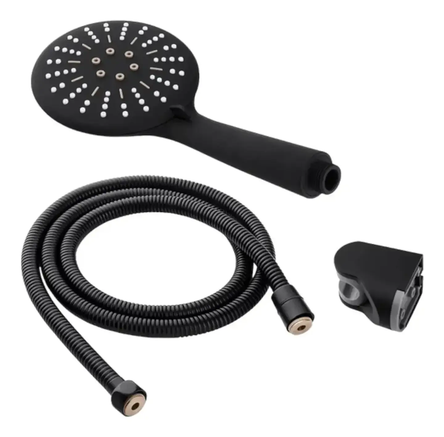 Llave Tina Ducha Monomando Negro Mate 4