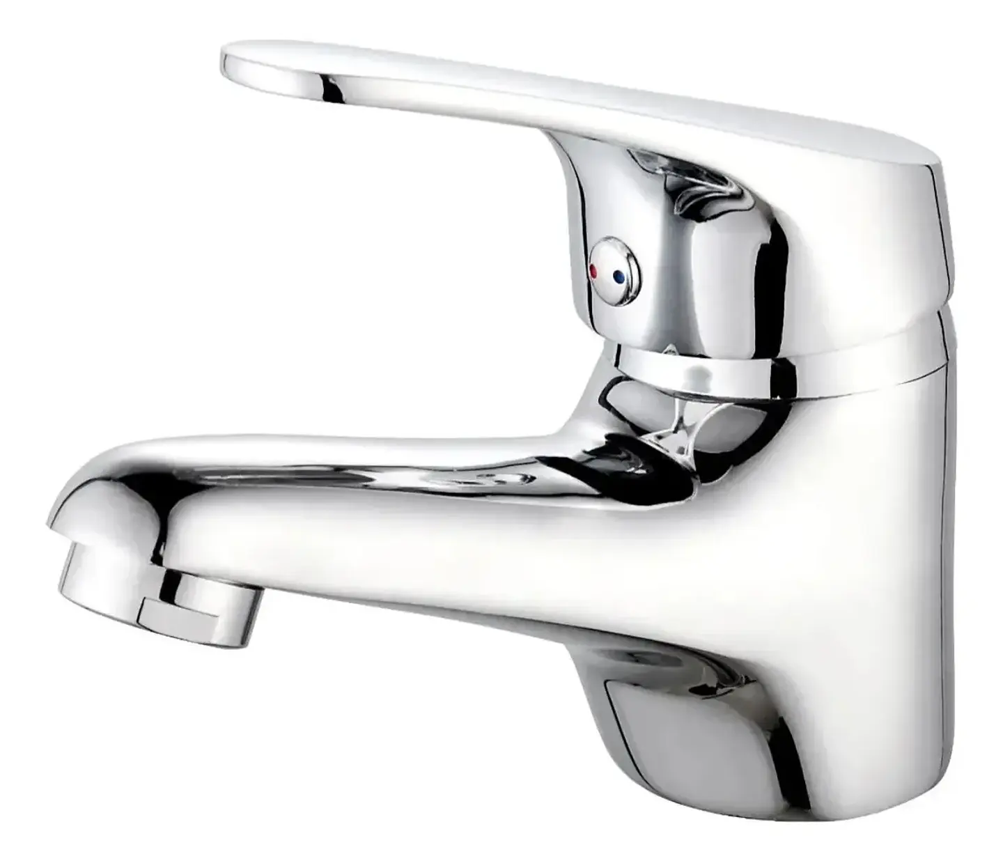 Llave Grifo Monomando Lavamanos Cromado + Flexibles 3