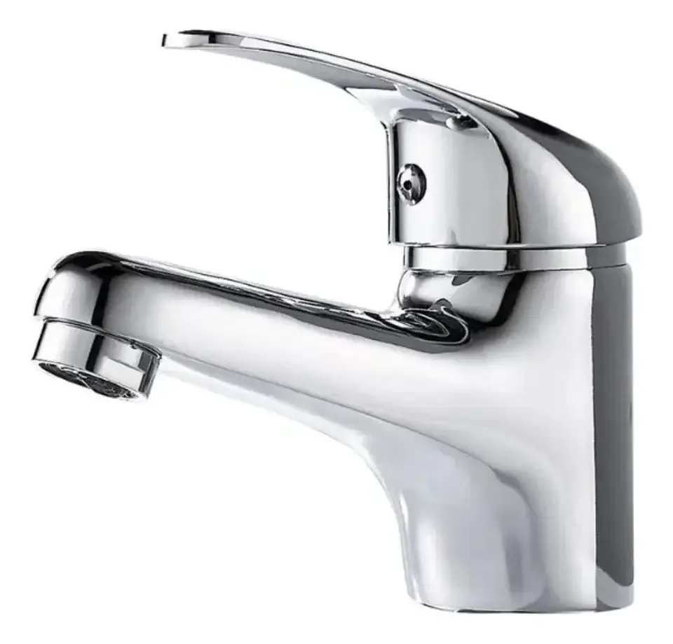 Llave Grifo Monomando Lavamanos Cromado + Flexibles 4