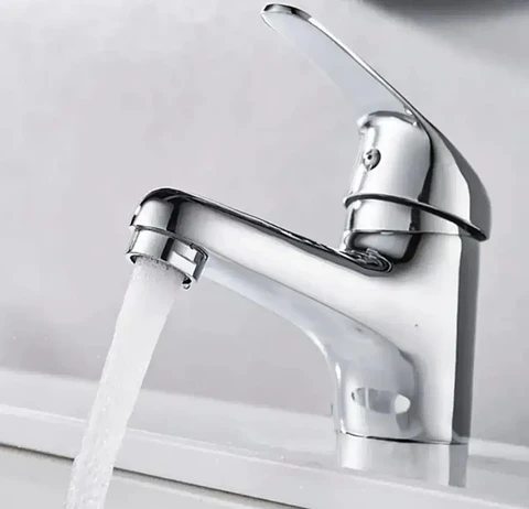 Llave Grifo Monomando Lavamanos Cromado + Flexibles