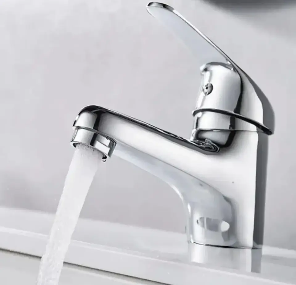 Llave Grifo Monomando Lavamanos Cromado + Flexibles 1