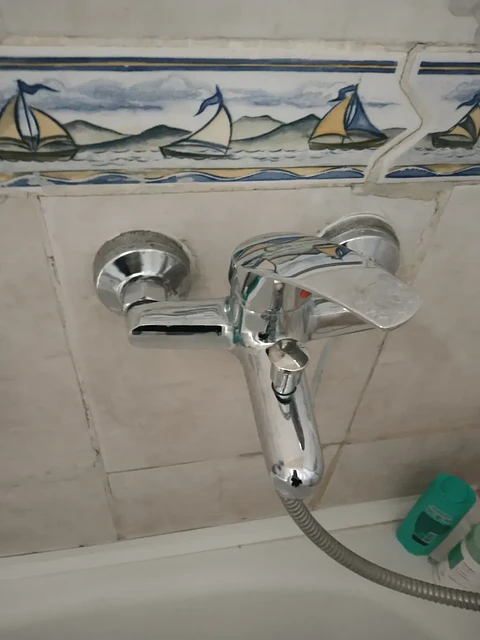 Llave Tina Ducha Monomando Cromada Kit Ducha Teléfono