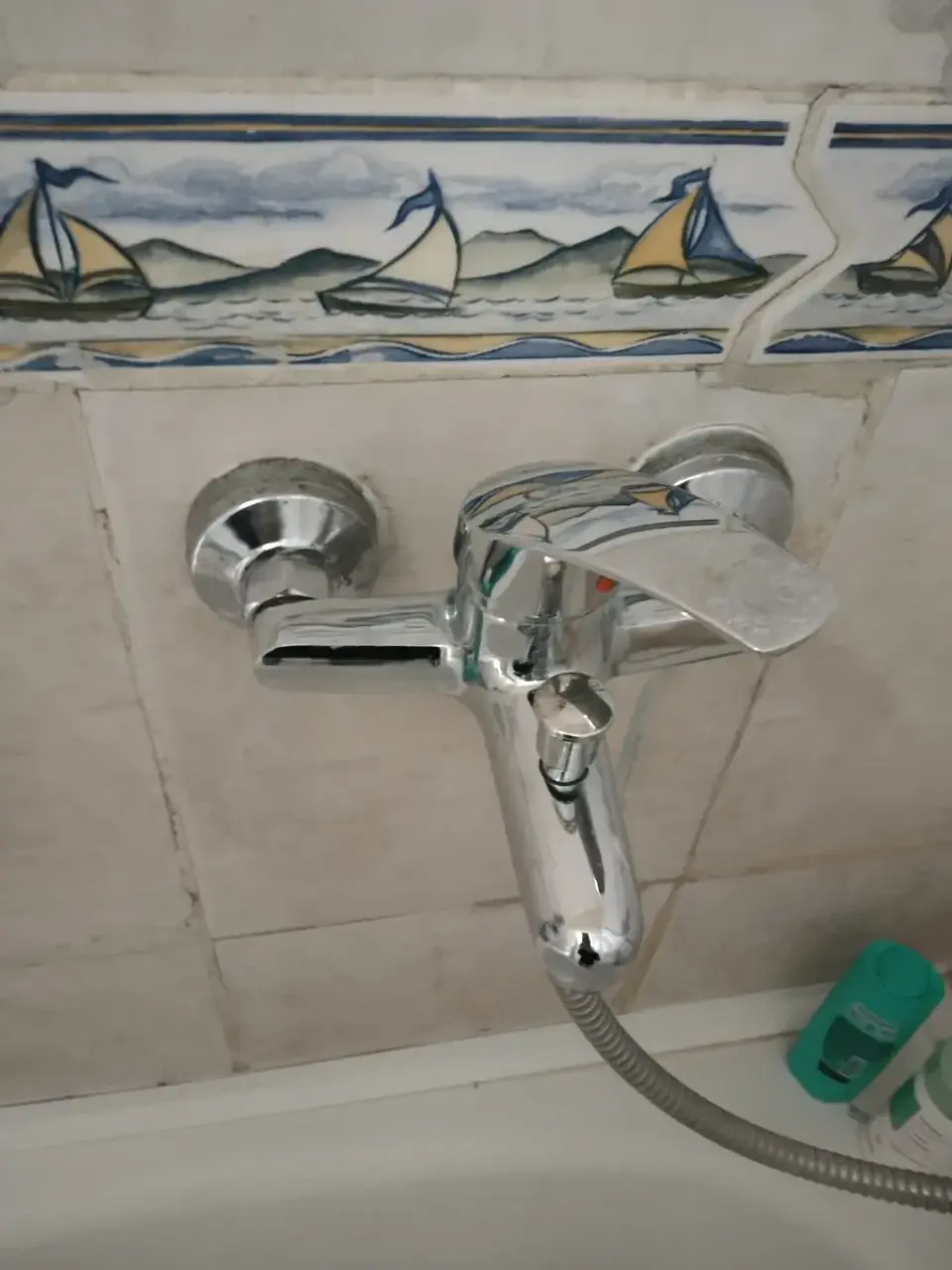 Llave Tina Ducha Monomando Cromada Kit Ducha Teléfono 2