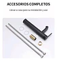 Llave Monomando Vanitorio Alto Acero Inoxidable Negro Mate - Miniatura 5