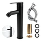 Llave Monomando Vanitorio Alto Acero Inoxidable Negro Mate - Miniatura 4