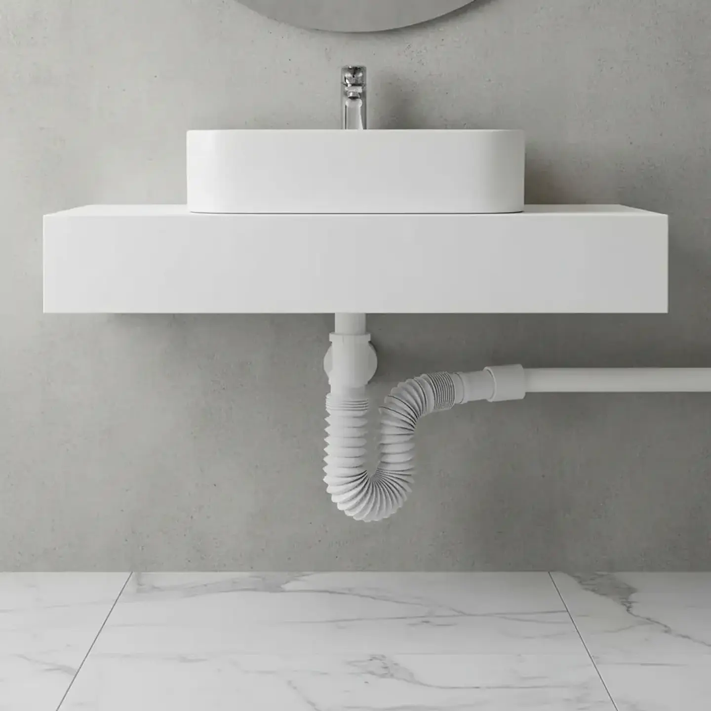 Sifón Flexible Corrugado Desagüe Drenaje Baño 2