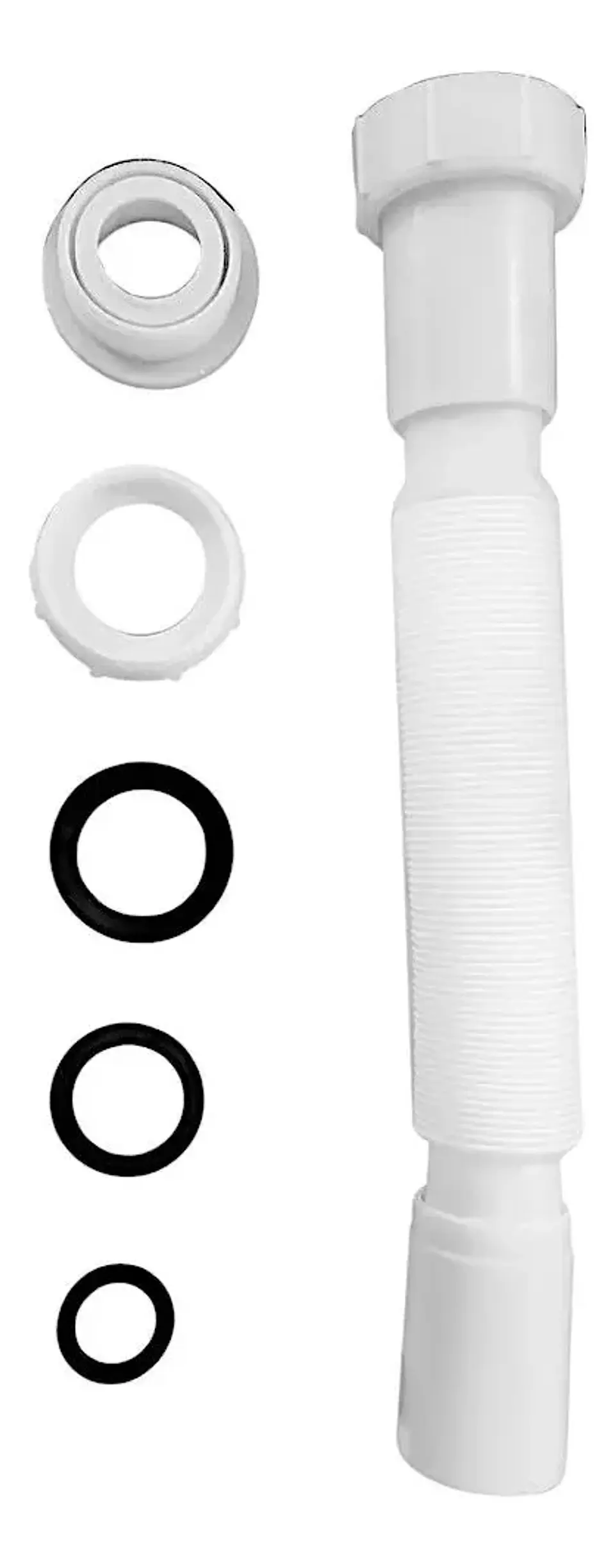 Sifón Flexible Corrugado Desagüe Drenaje Baño 5