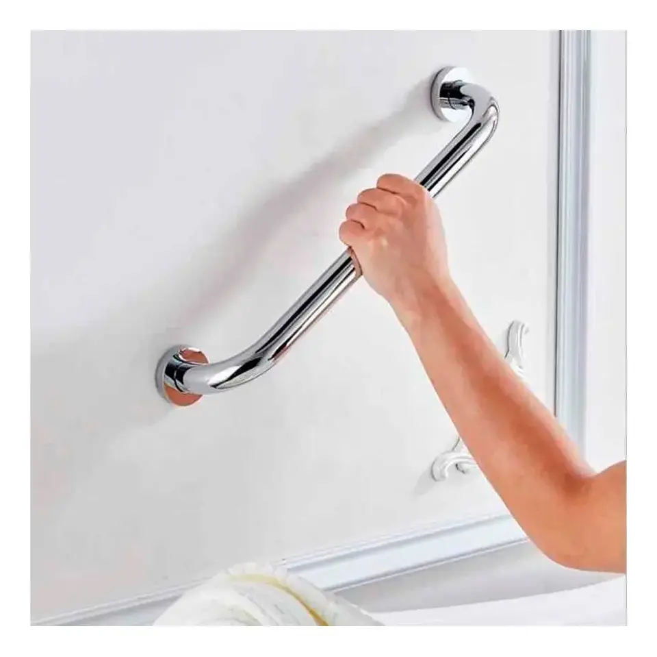 Barra Seguridad para Baño 60 cm Acero Inox Cromado 4
