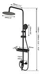 Columna De Ducha 3 Funciones + Llave Monomando Con Jabonera - Miniatura 1