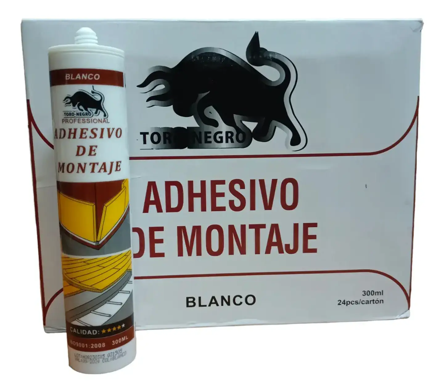 Silicona Adhesivo De Montaje Blanco Tubo 300ml 1