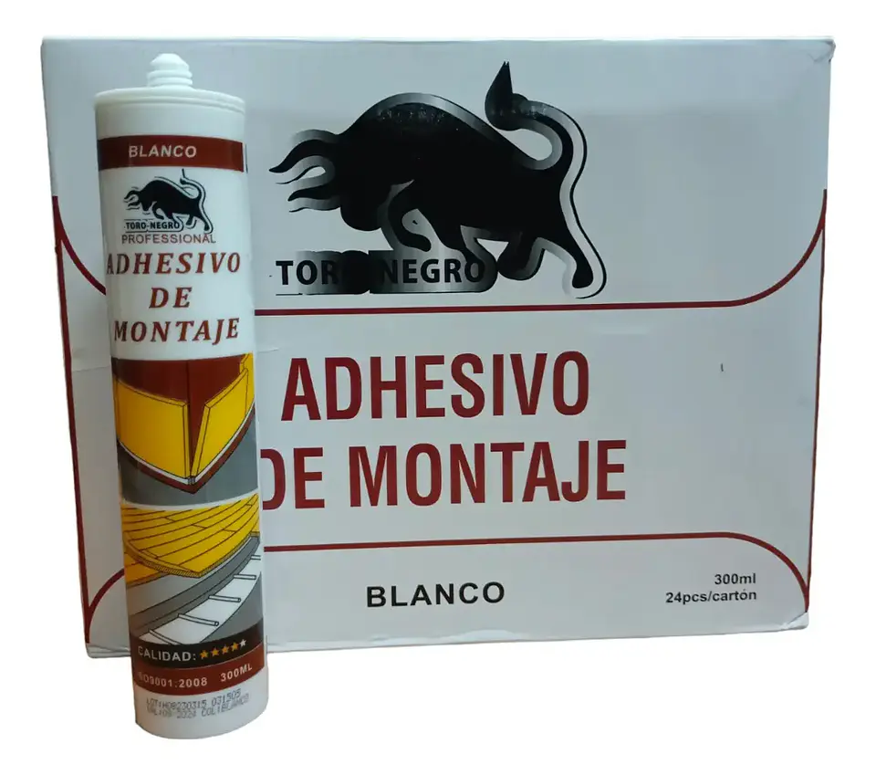 Silicona Adhesivo De Montaje Blanco Tubo 300ml 1