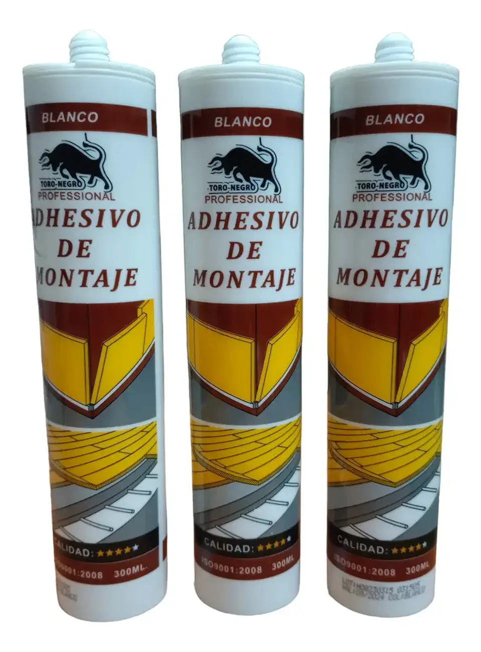 Silicona Adhesivo De Montaje Blanco Tubo 300ml 3