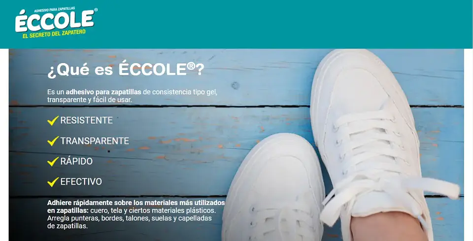 Eccole Pegamento Zapatos y Zapatillas 9gr  3