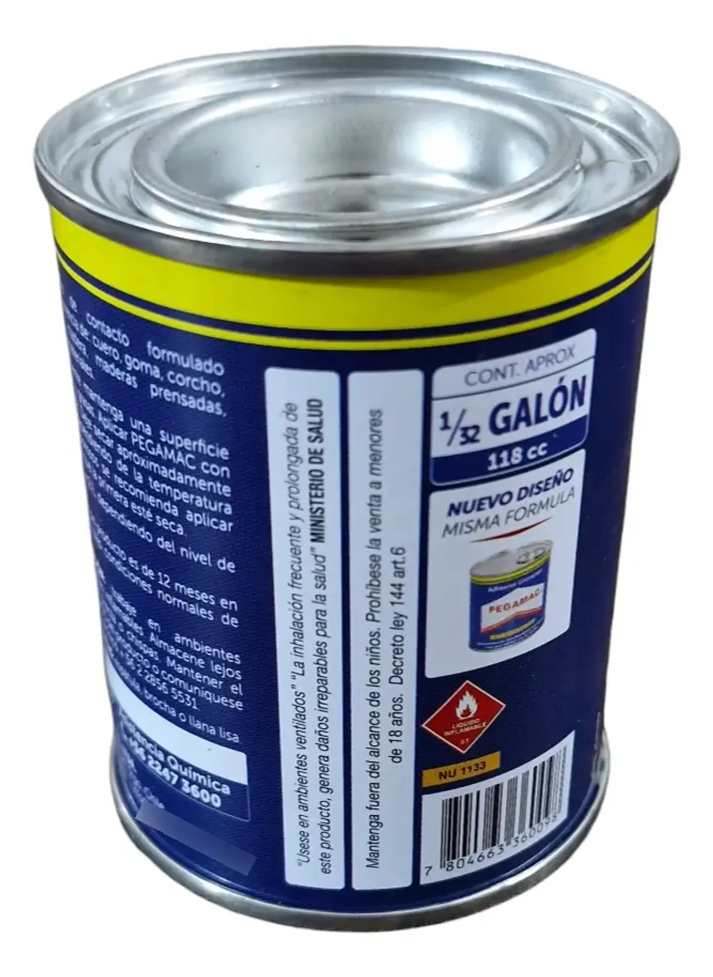 Adhesivo Contacto Universal Tarro 118 cc Marca Pegamac 2