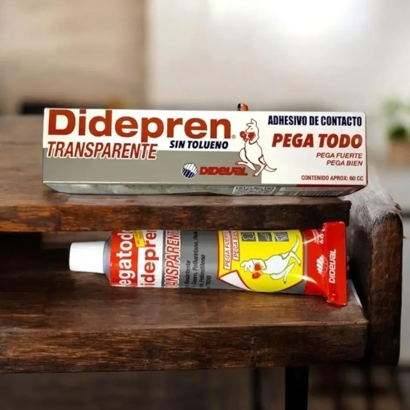 Adhesivo De Contacto Didepren Transparente 60cc 4