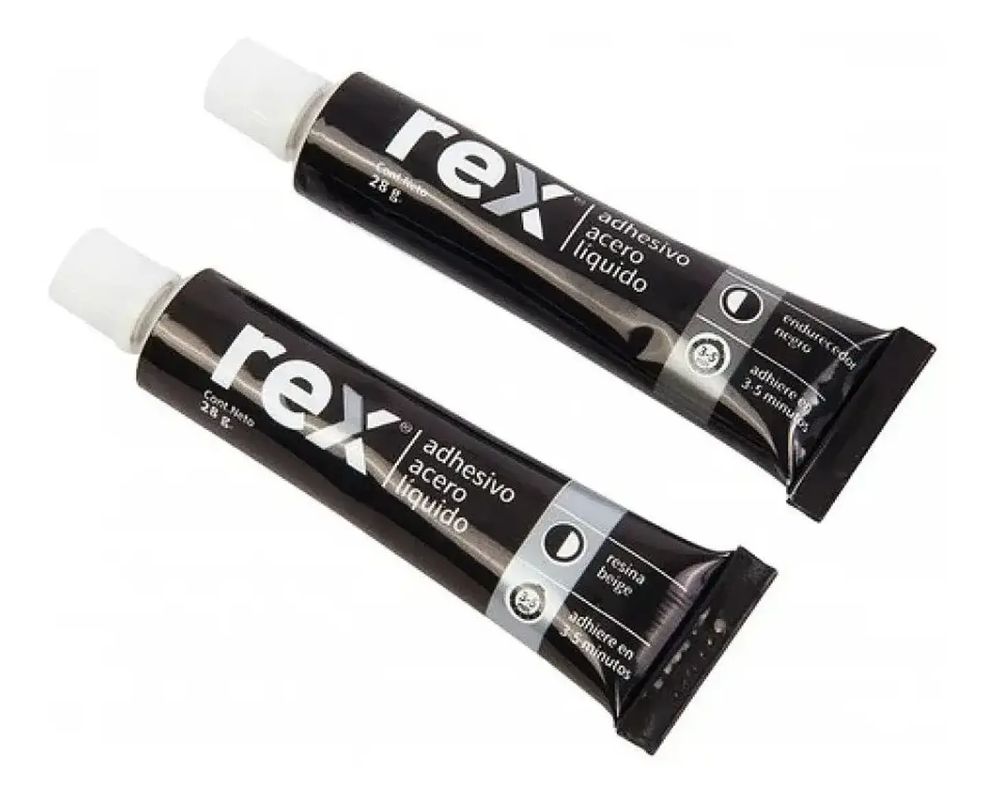 Pegamento Adhesivo Acero Líquido Rex Gris 56g 2