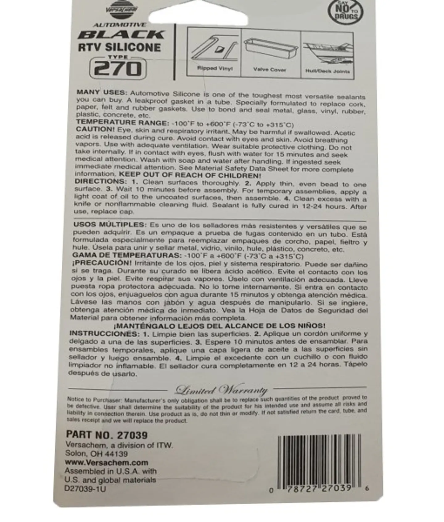 Silicona Automotriz Alta Temperatura Negra | Sellador Motor 2