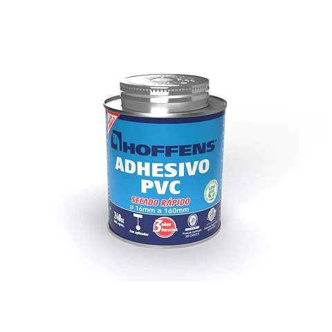 Adhesivo PVC Hoffens 240 cc Secado Rápido | Tuberías y Fittings