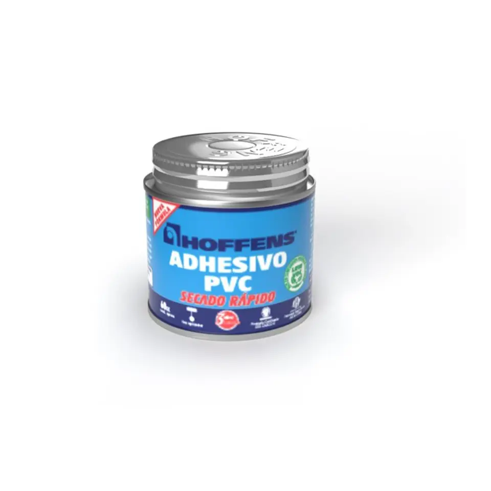 Adhesivo PVC Hoffens 60 cc Secado Rápido | Tuberías y Fittings 1
