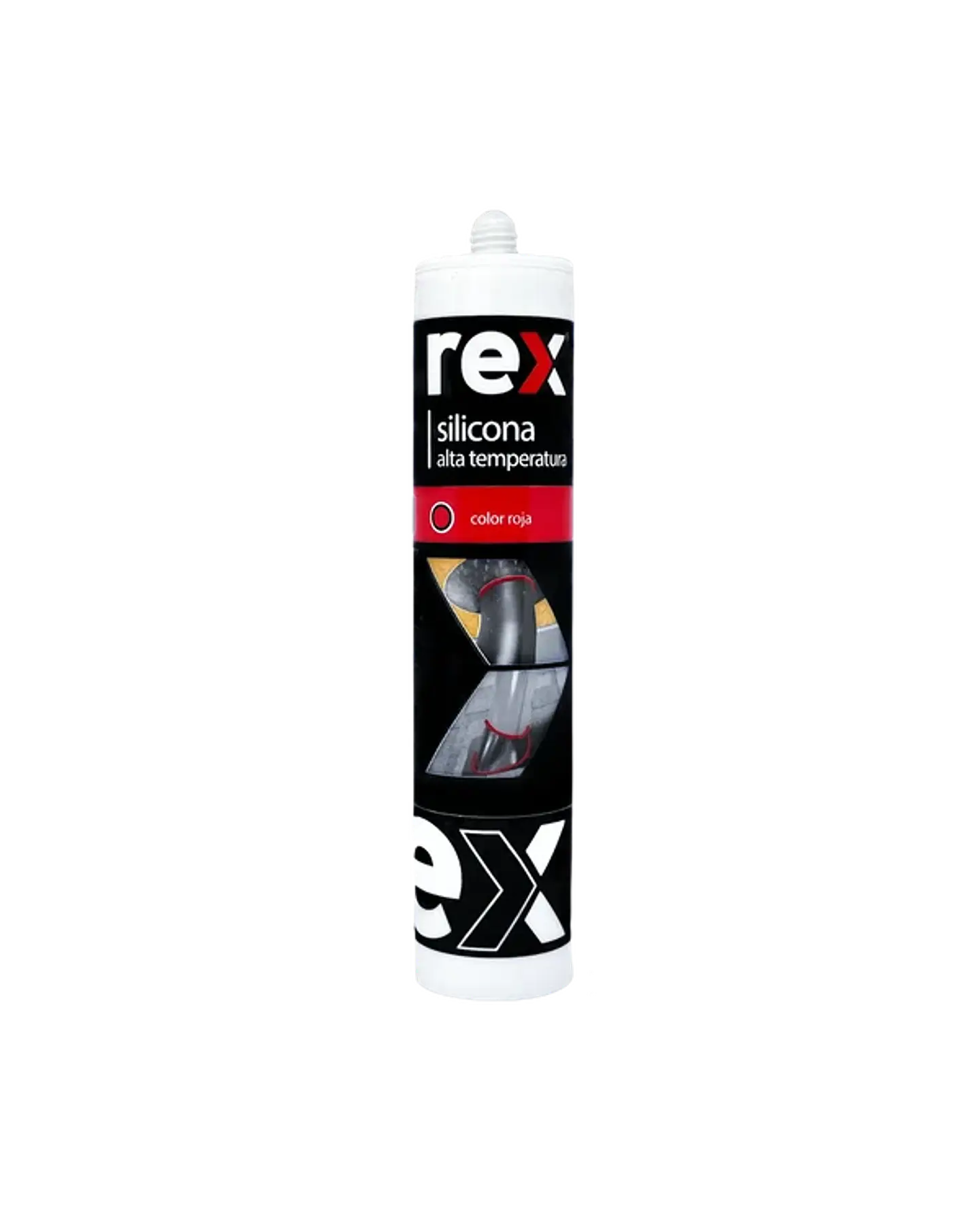 Silicona Rex Alta Temperatura Rojo 300ml 2