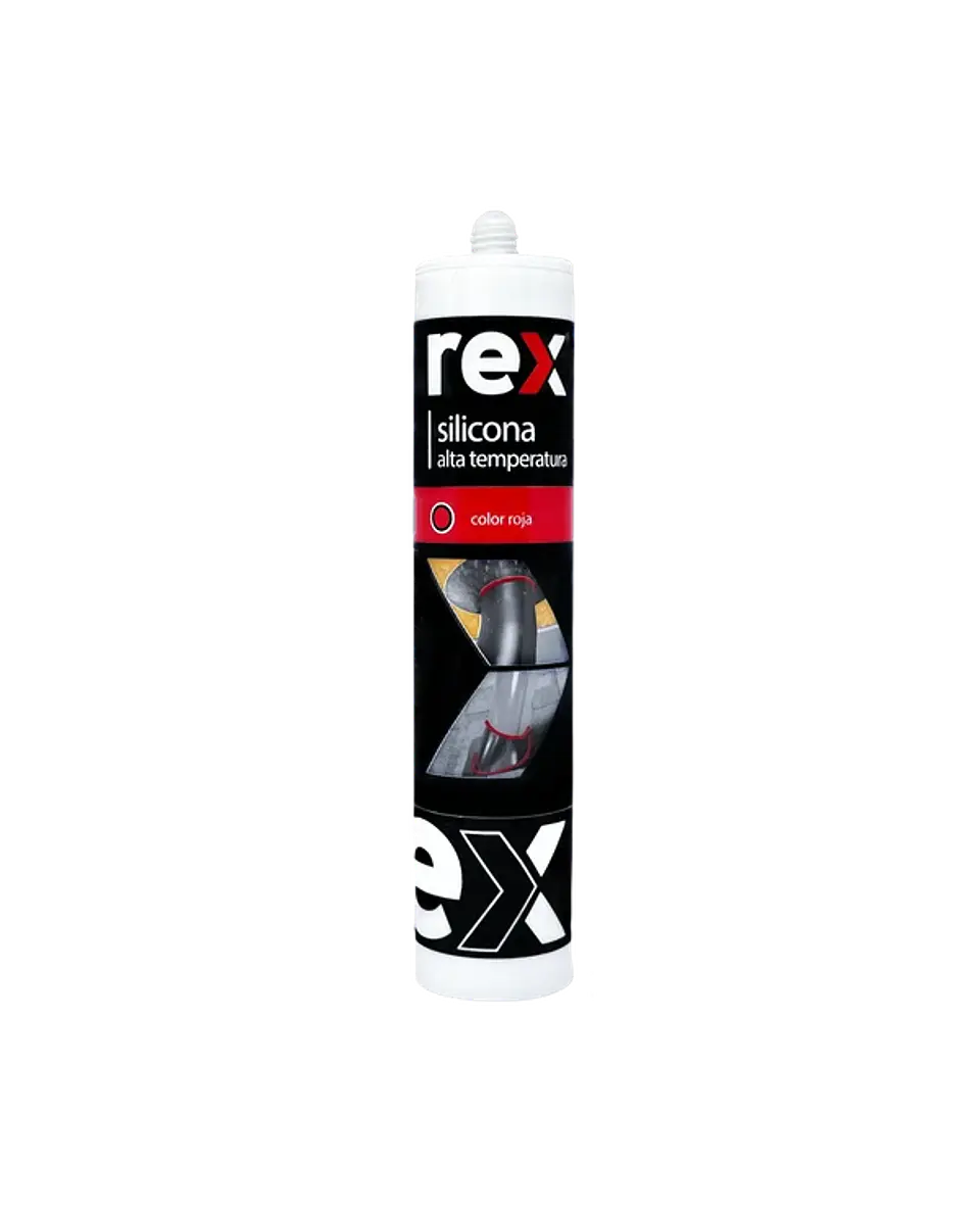 Silicona Rex Alta Temperatura Rojo 300ml 2