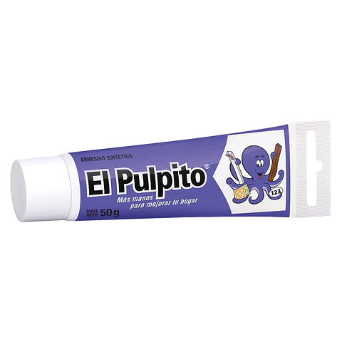 Pegamento Líquido El Pulpito Blanco No Tóxico 50g