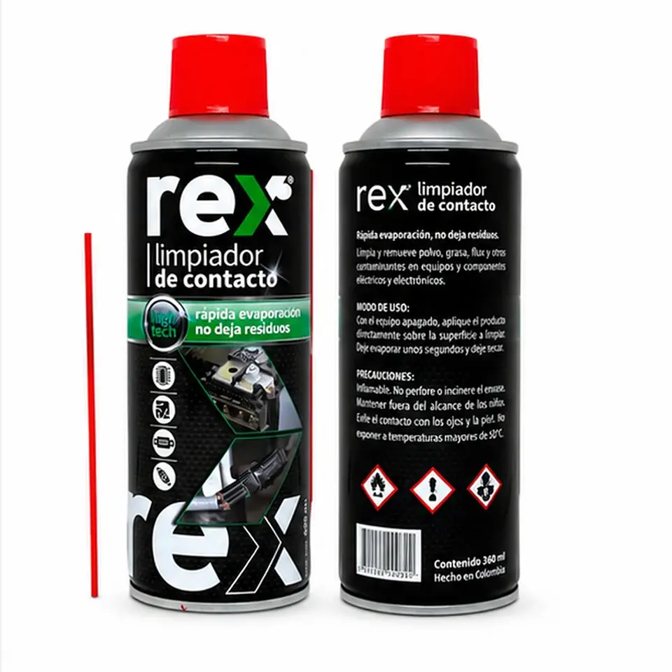 Limpiador De Contacto Multiuso Rex 400ml 4