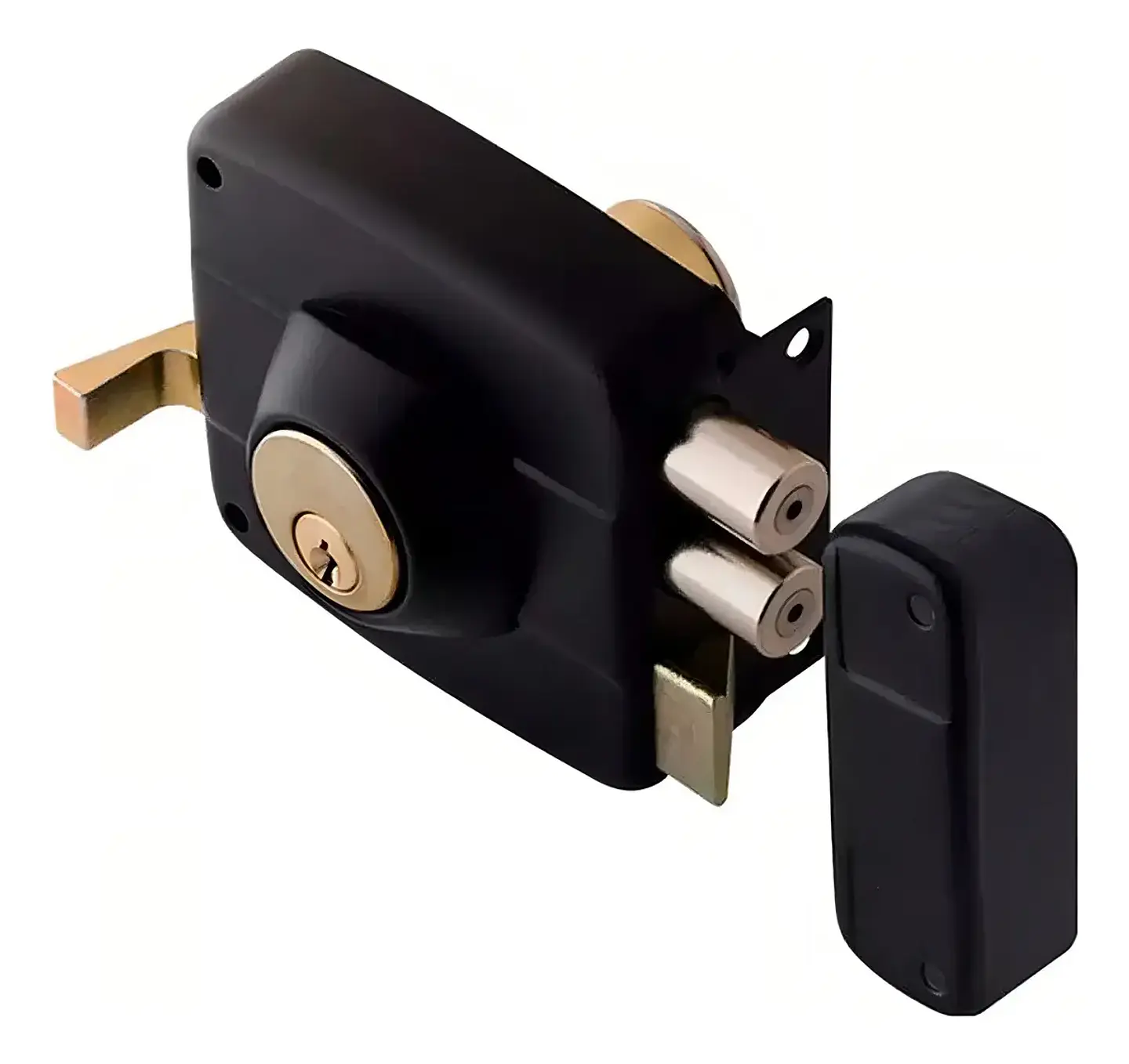 Cerradura Sobreponer Doble Cerrojo 35 mm para Fierro | Las Moritas 1