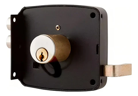 Cerradura Sobreponer Doble Cerrojo 35 mm para Fierro | Las Moritas