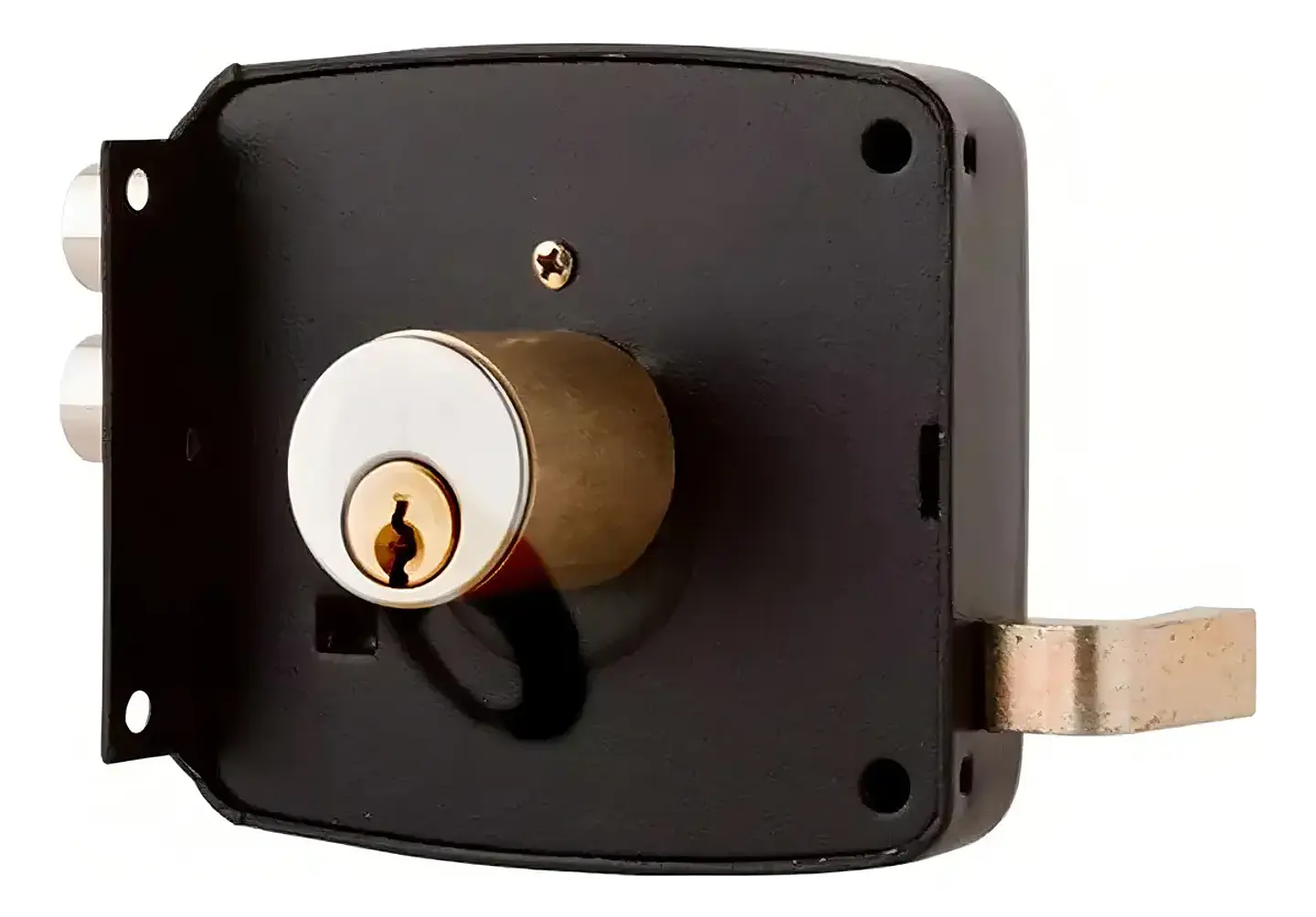 Cerradura Sobreponer Doble Cerrojo 35 mm para Fierro | Las Moritas 2
