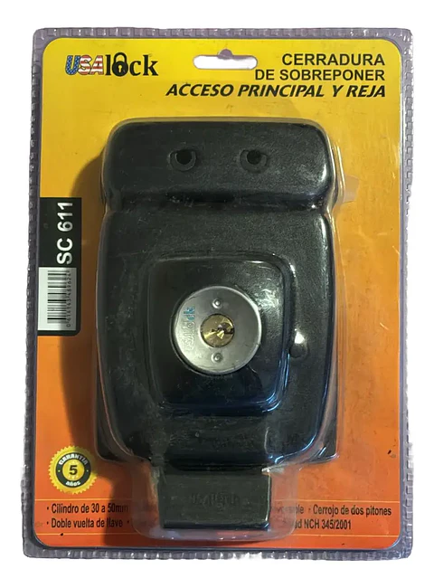 Cerradura Acceso Principal  Reja Marca Usalock Sc 611 