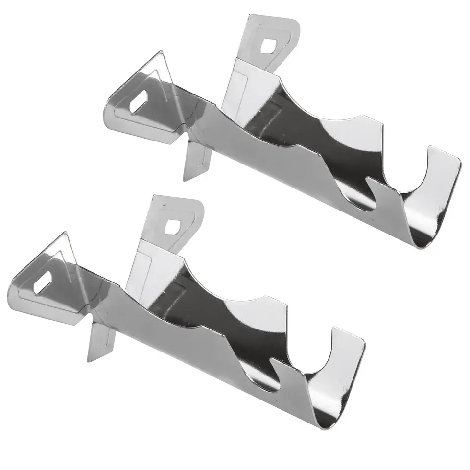 Soportes Para Barra De Cortina 12 Mm 2 Unidades Cromado 2