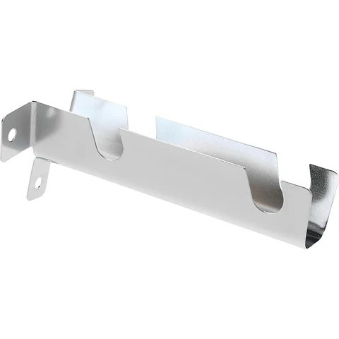 Soportes Doble Para Barra De Cortina 12 Mm 2 Unidades Plateado