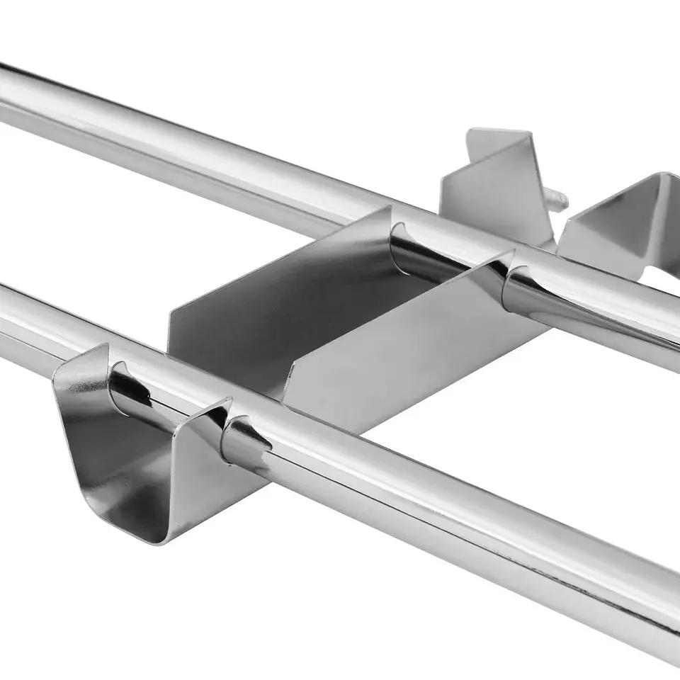 Soportes Doble Para Barra De Cortina 12 Mm 2 Unidades Plateado 6