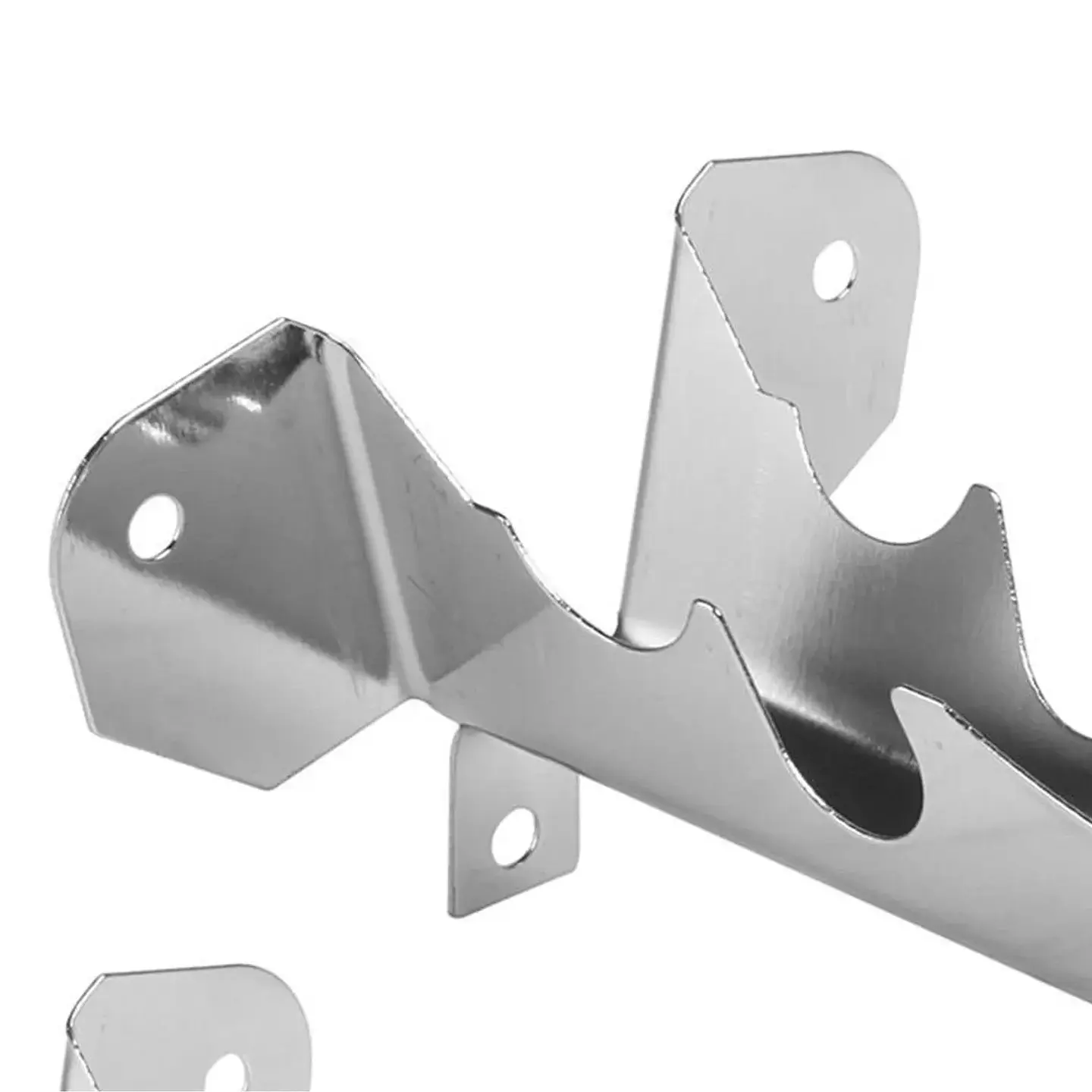 Soportes Dobles para Barra de Cortina 16 mm Plateado  5