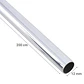 Barra de Cortina Metálica 12 mm x 2,0 m Cromada  - Miniatura 1