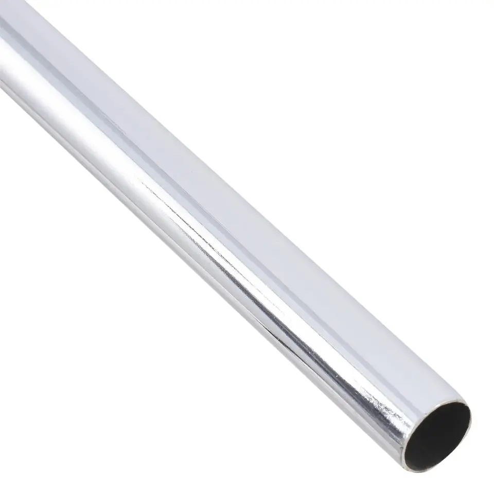 Tubo para Cortina Metálico 16 mm x 2,5 m – Barra Cromada 3