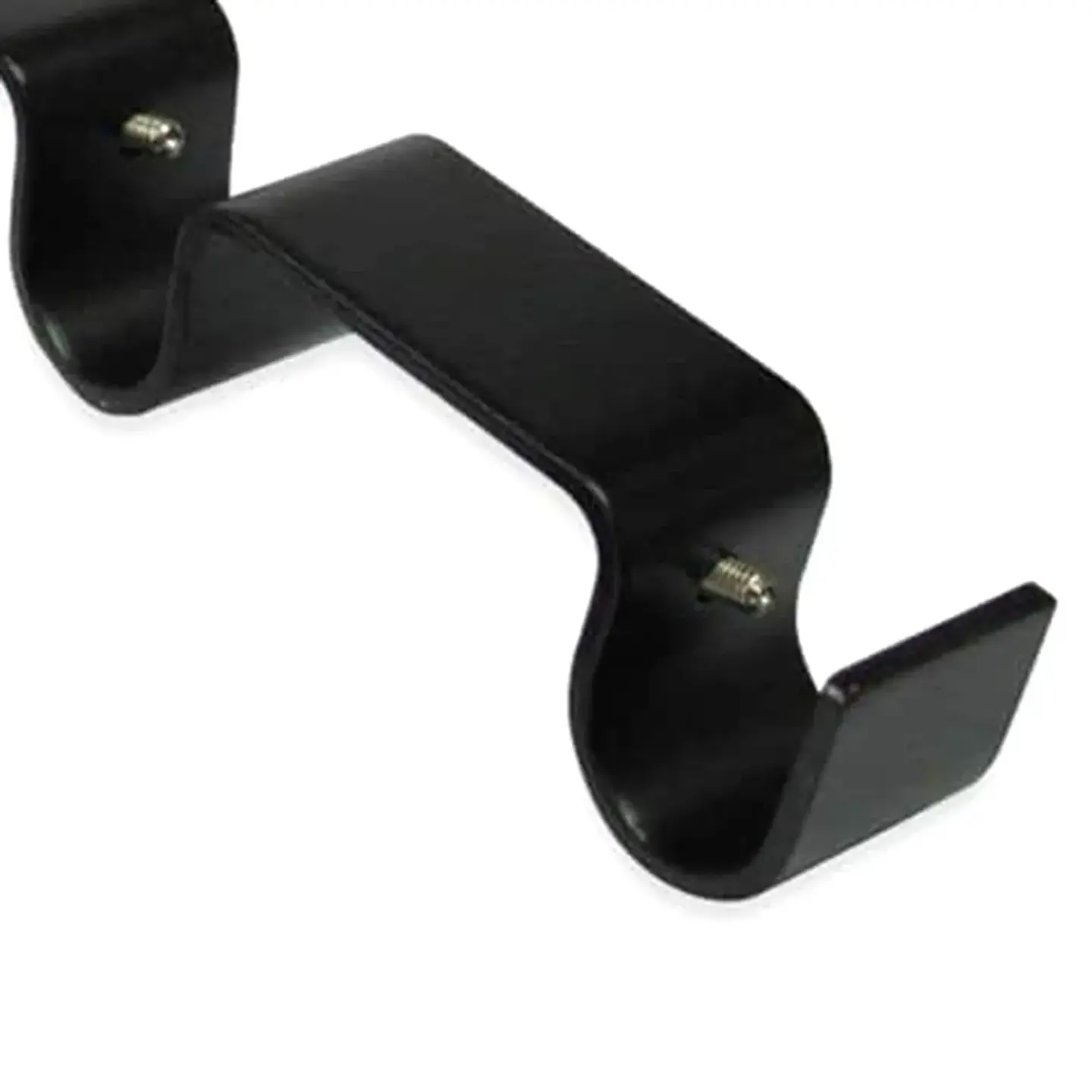 Soporte Doble Metálico para Tubo de Cortina 19 mm Negro 2