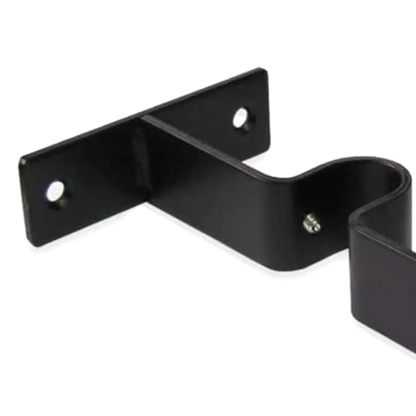 Soporte Doble Metálico para Tubo de Cortina 19 mm Negro 4