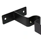 Soporte Doble Metálico para Tubo de Cortina 19 mm Negro - Miniatura 4