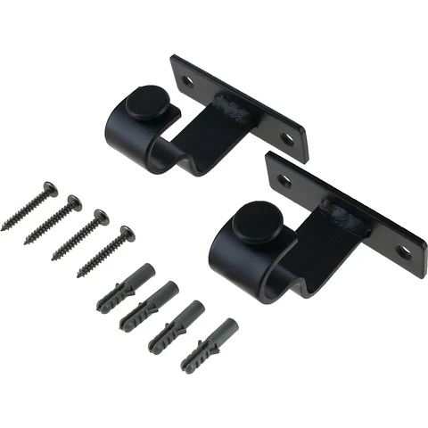 Soporte Simple Metálico para Techo 19 mm Negro
