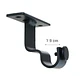 Soporte Simple Metálico para Techo 19 mm Negro - Miniatura 1