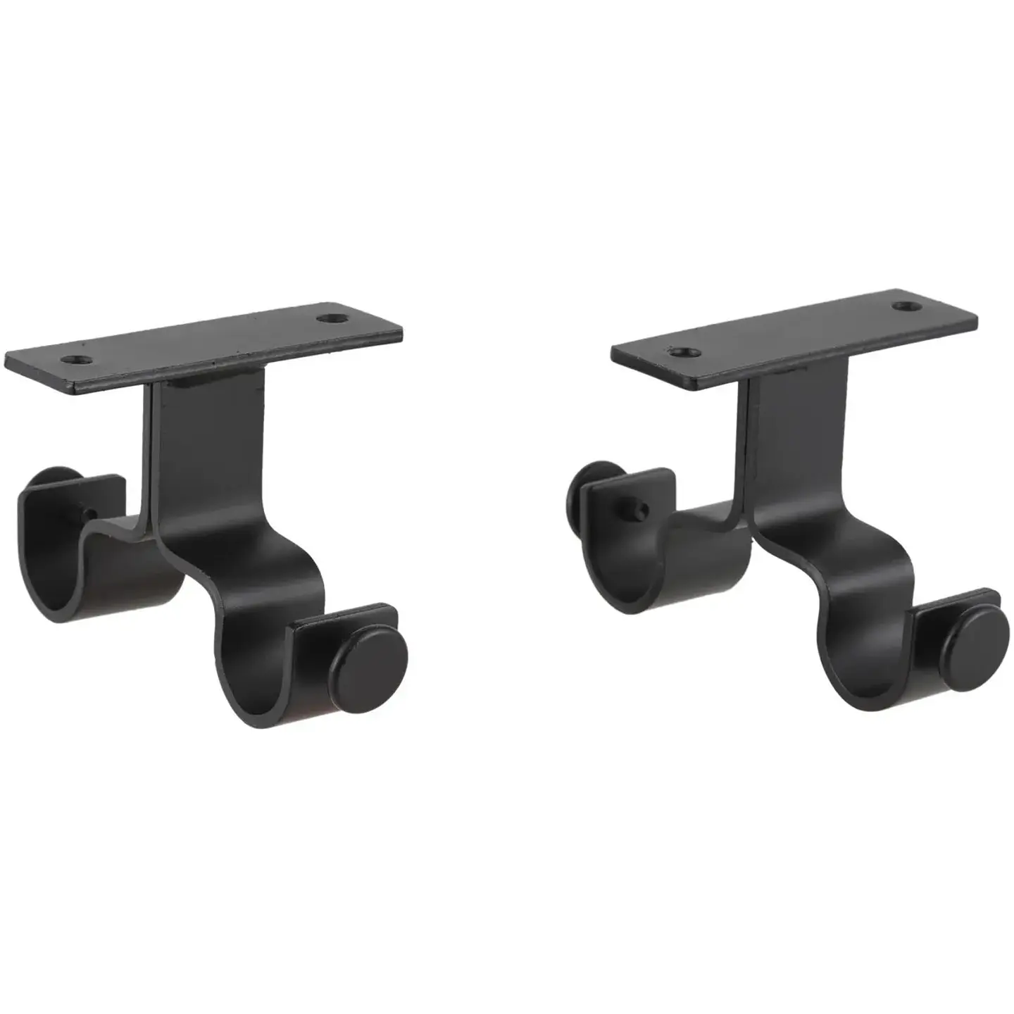 Soporte Doble Metálico para Techo 19 mm Negro 4