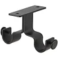 Soporte Doble Metálico para Techo 19 mm Negro - Miniatura 5