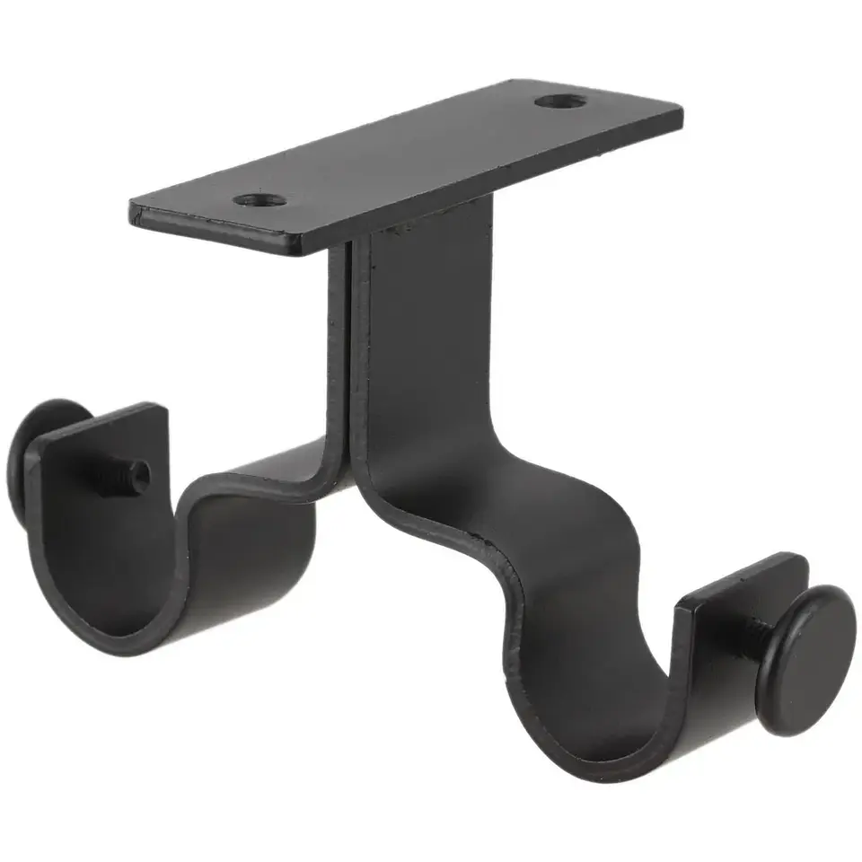 Soporte Doble Metálico para Techo 19 mm Negro 5