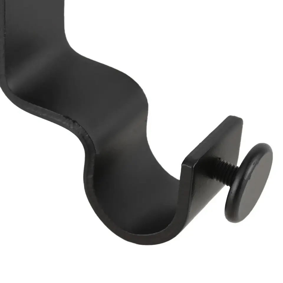 Soporte Doble Metálico para Techo 19 mm Negro 6