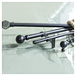 Tubo para cortina metal 19 mm Negro 1.5 m - Miniatura 4