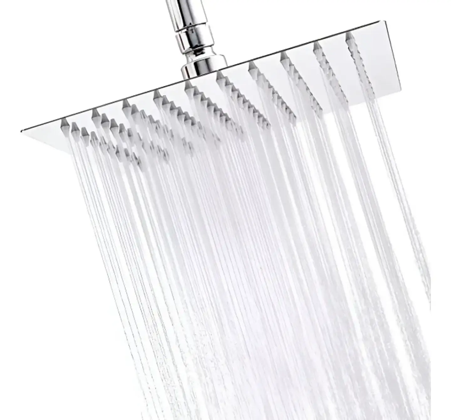 Cabezal Ducha Lluvia Regadera Cuadrado De Acero Inoxidable 1