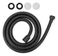 Manguera Flexible Negro Repuesto Ducha Extensible 2 Mtrs - Miniatura 1
